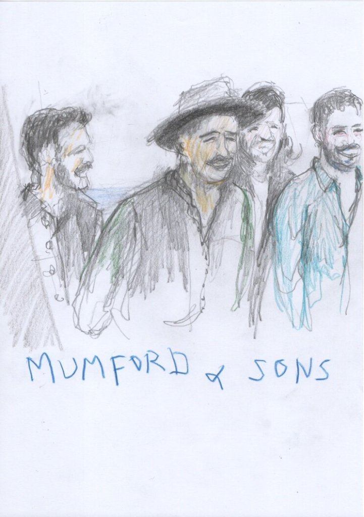 Drawing of Mumford & Sons